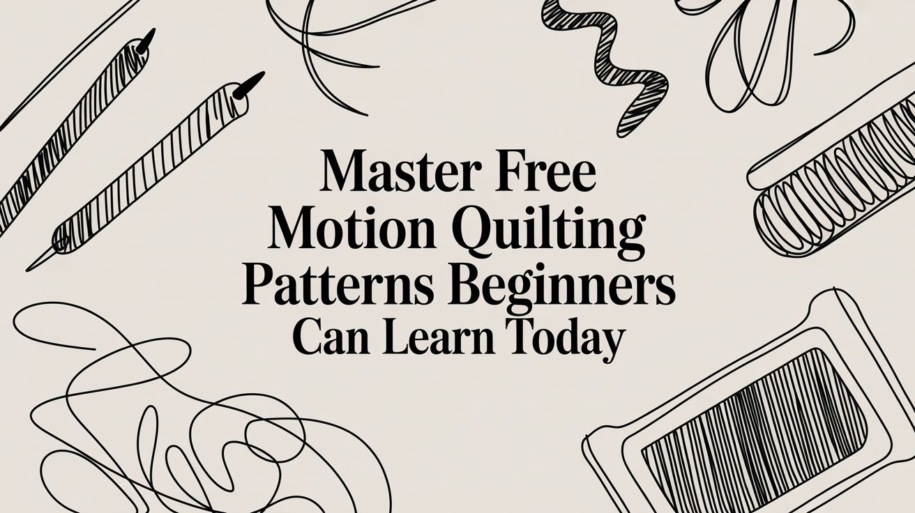 Master Free Motion Quilting Patterns Beginners Can Learn Today – Cuddle ...