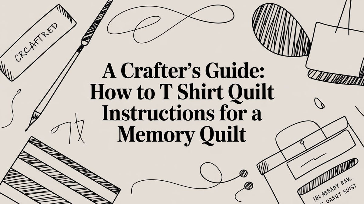 A Crafter's Guide: how to t shirt quilt instructions for a memory quilt