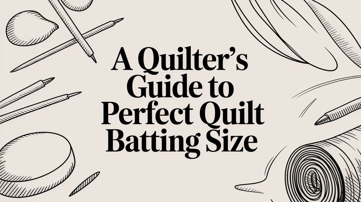A Quilter's Guide to Perfect Quilt Batting Size