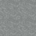 Grey Dark Swirling Leaves Cotton Wideback Fabric per yard