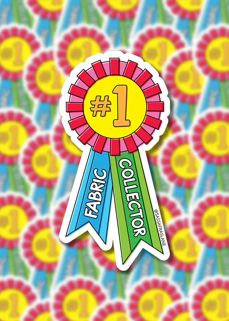 #1 Fabric Collector Award Stickers