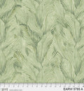 108" Earth Tones Light Green Leaf Cotton Wideback Fabric per yard