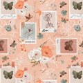 118" Bud To Bloom Journal Pages Wideback Fabric per yard