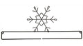 12in Snowflake Screw Split Bottom Gray