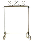 12in x 14in Scroll Single Stand Charcoal