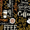 BE Fresh Brewed Words Black