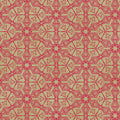 Pismo Cadmium Red/Chino Ground Works Cotton 44"/45" Fabric Per Yard