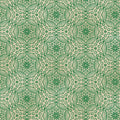 Bubbalon Emerald/Sand Ground Works Cotton 44"/45" Fabric Per Yard