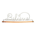 16in Believe Hanger Silver