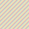 WL Sweet Little Pleasures Diagonal Stripes Cream/Multi