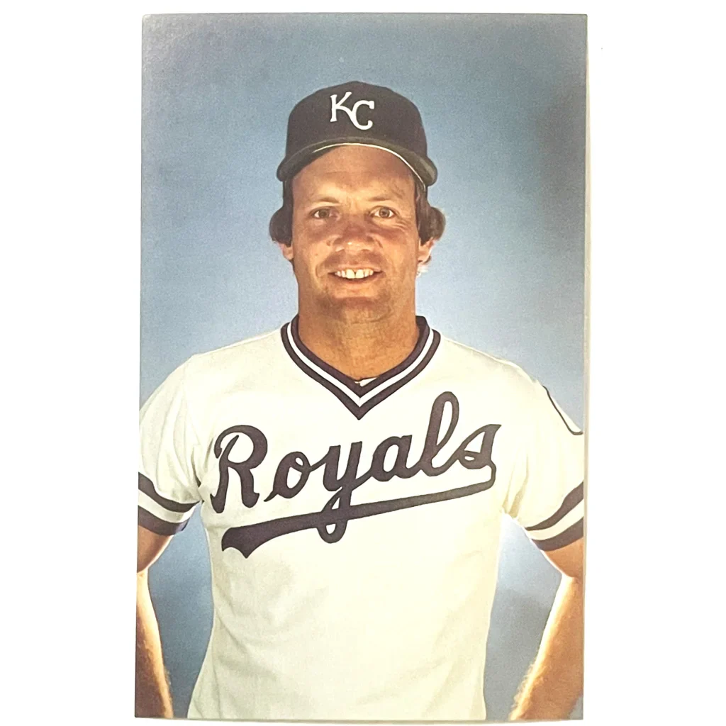 1980s MLB World Series Champ Hall of Famer George Brett KC Royals Postcard NOS