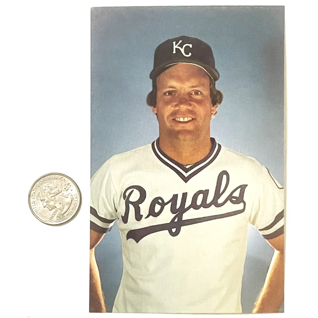 1980s MLB World Series Champ Hall of Famer George Brett KC Royals Postcard NOS