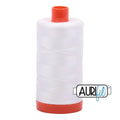 2021 Natural White Aurifil Cotton 50wt Large Spool