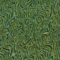 WL Shoreline Dark Green Floating Lines Batik