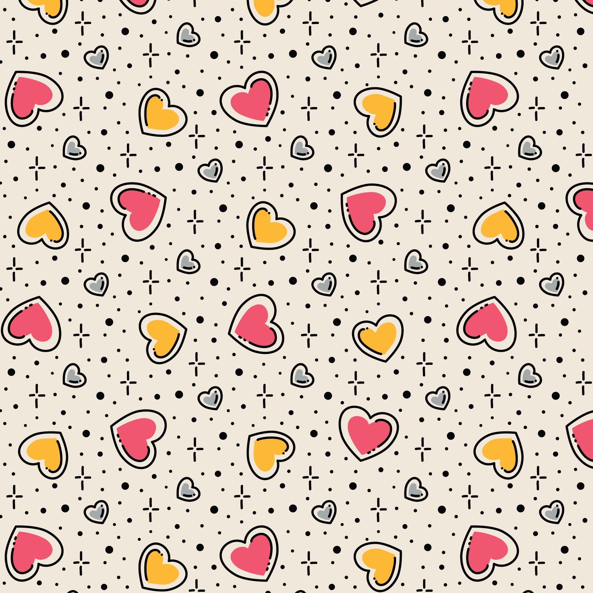 Love Struck Love Ink 3386 Cotton 44”/45” Fabric Per Yard