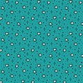Teal Hearts Love Ink 3388 Cotton 44”/45” Fabric Per Yard