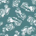 3W Mash The Throttle Turquoise Monster Truck Outline
