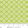 Jubilee Green Monotone Flower Cotton 44" / 45" Fabric per yard