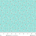 Jubilee Blue Ditsy Linework Cotton 44" / 45" Fabric per yard