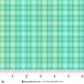 Jubilee Blue Plaid Cotton 44" / 45" Fabric per yard