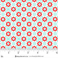 Jubilee Multi Two Tone Flower Cotton 44" / 45" Fabric per yard