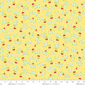 Jubilee Yellow Small Cherry Toss Cotton 44" / 45" Fabric per yard