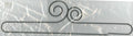 24in Double Scroll Split Btm Hanger Silver Tex