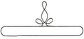 24in Heirloom Split Bottom Hanger Silver