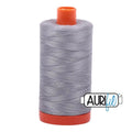2606 Grey Mist Aurifil Cotton 50wt Large Spool