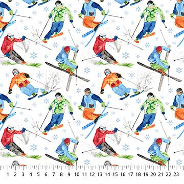 NC Winter Sports Skiing White Multi