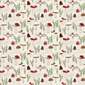 WL Cream Mushrooms All Over Woodland Snowmen