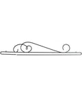28 inch Heart Scroll Split Bottom