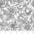 NC Toile Roses White Gray- Till Death Do Us Part