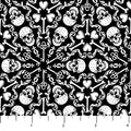 NC Kaleido-Skulls Black White-Till Death Do Us Part