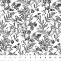 White/Black 28526-10 Nature's Sketchbook Cotton 44"/45" Fabric Per Yard