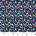 Multi Navy Star Toss American Heartland Cotton 44"/45" Fabric Per Yard