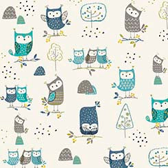 QT What A Hoot Perched Owls