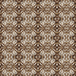 QT Bear Hugs - Geo Medallion-Brown