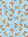 WL Fanciful Flight  Butterflies Blue