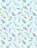 WL Fanciful Flight  Floral Toss Blue