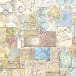 QT Globetrotter Maps Wideback 108”