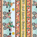 QT Life is Better with Friends 30537-X Bird Stripe Multi