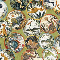 QT DINOROARS - Dinosaurs Medallions