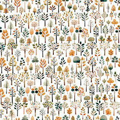 QT BIGFOOT - Trees White 30996-Z