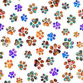 QT Paw Prints White FELINE FANTASIA