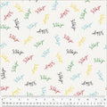 Multi I Like You Wideback cotton Fabric per yard