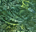 OA Batik Stamp Leaf Swirl-Green