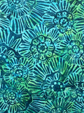 AN Etch Floral Print Teal/Green