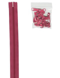 4 yards of 16mm #4.5 Zipper Chain and 16 Ex-Large Crazy Plum