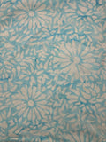AN White Flowers on Chlorine Blue